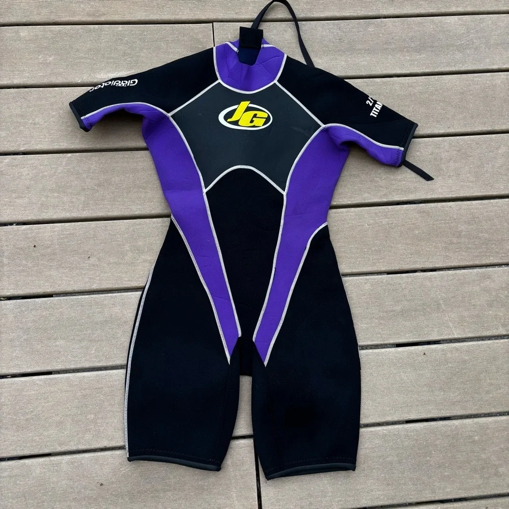 Jet Gladiator Wetsuit‎ women’s Size M Diving Scuba Black Swimming suit Short USA